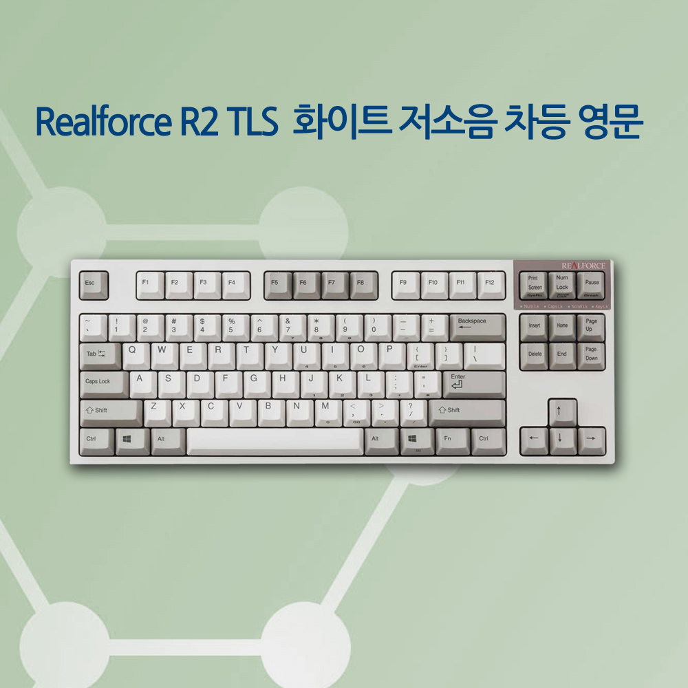 Realforce R2 TLS 화이트 저소음 차등 영문 (R2TLS-USV-IV)